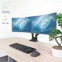 ACT Brazo para 2 Monitores de hasta 34 Pulgadas Office Solid Pro con Resorte de Gas