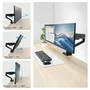 ACT Brazo para 2 Monitores de hasta 34 Pulgadas Office Solid Pro con Resorte de Gas