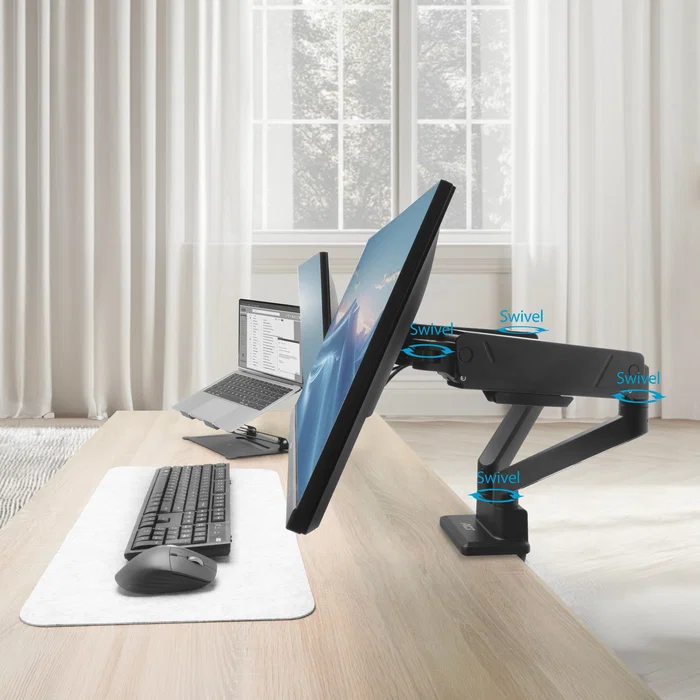 ACT Brazo para 2 Monitores de hasta 34 Pulgadas Office Solid Pro con Resorte de Gas ACT Brazo para 2 Monitores de hasta 34 Pulgadas Office Solid Pro con Resorte de Gas