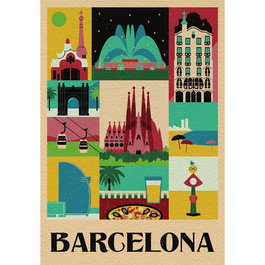 Clementoni Puzzle Barcelona Style in the City 1000 Piezas 70x50cm