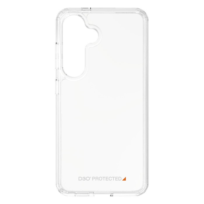 PanzerGlass HardCase con D3O para Samsung Galaxy S24 - Funda Transparente con Protección MIL-STD-810H - 100% Policarbonato Reciclado