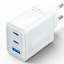 Vention Cargador de Pared GaN FERW0-EU 65W 2xUSB-C 1xUSB-A Blanco