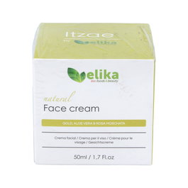 Elikafoods Itzae Crema Facial 50 ml con FPS 15 - Vegana - Para Todo Tipo de Piel, Hombres y Mujeres