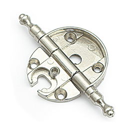 HERRAJES ALK Vitra Bisagras De Estilo Con Remate Regulable Acabado Níquel