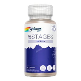 SOLARAY Deseo Stages 60 Cápsulas Vegetales para el Deseo Sexual, Apoyo Nutricional y Herbario con Ashwagandha KSM-66, Shatavari y Fenogreco