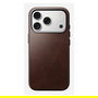 Nomad Traditional Leather Case para iPhone 17 Pro - Funda de Cuero Marrón Rustic Brown, Compatible con MagSafe