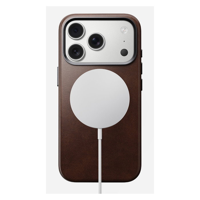 Nomad Traditional Leather Case para iPhone 17 Pro - Funda de Cuero Marrón Rustic Brown, Compatible con MagSafe Nomad Traditional Leather Case para iPhone 17 Pro - Funda de Cuero Marrón Rustic Brown, Compatible con MagSafe