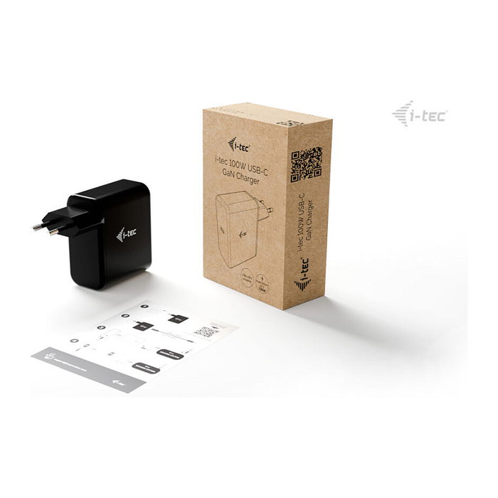 I-TEC Cargador de red 100W USB-C GaN PD 3.0