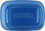 Tontarelli Set 3 Fiambreras Rectangulares 1L, 2L, 3L con Tapa Azul | 29.6x19.8x7.7 cm (20 Cajas)
