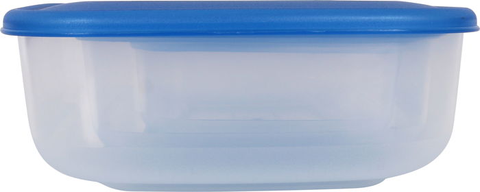 Tontarelli Set 3 Fiambreras Rectangulares 1L, 2L, 3L con Tapa Azul | 29.6x19.8x7.7 cm (20 Cajas)