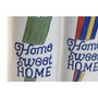 DKD Home Decor Paraguero de Porcelana Home Sweet Home Multicolor (Pack de 2)