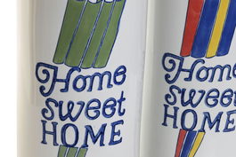 DKD Home Decor Paraguero Multicolor Porcelana 19 x 45 x 19 cm (2 Unidades)