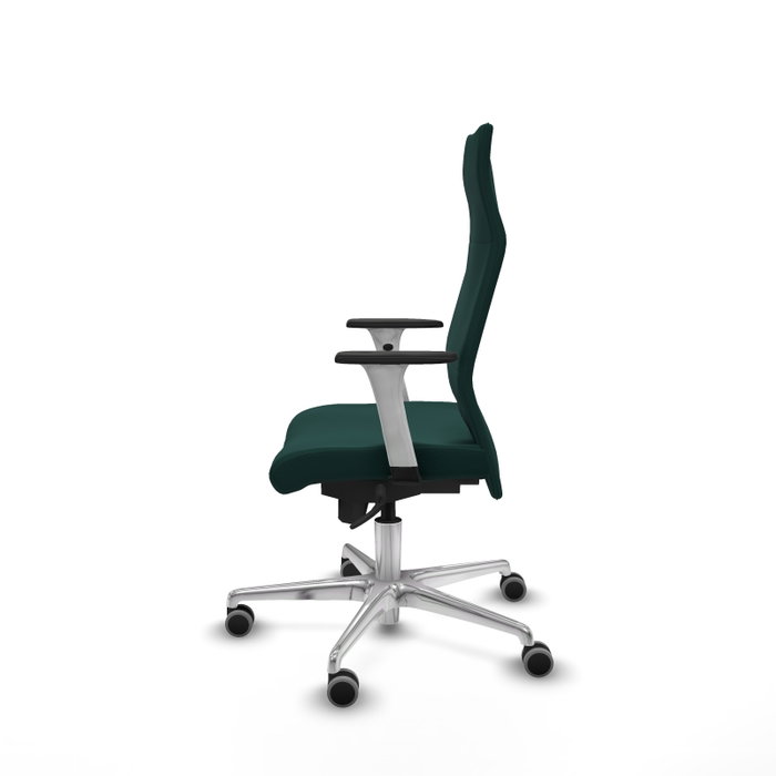 PIQUERAS Y CRESPO Sillón Albacete Verde Botella con Mecanismo Sincro y Base de Aluminio
