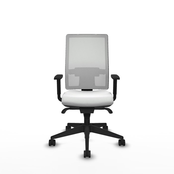PIQUERAS Y CRESPO Silla de oficina Horna con mecanismo Sincro, Blanco