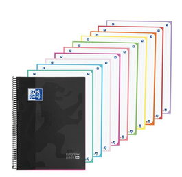 Bloc Oxford School Eu.Book 10 Classic Micro.Tapa Extra A4+ 200H Cuadric.5X5 90G Negro (Set de 5)