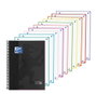 Oxford Cuaderno espiral Europeanbook 10 tapa extradura DIN A4 200 hojas cuadro 5 mm negro