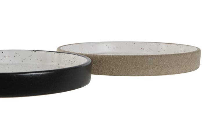 DKD Home Decor Portavela Beige Gris 15 x 2 x 15 cm (6 Unidades)
