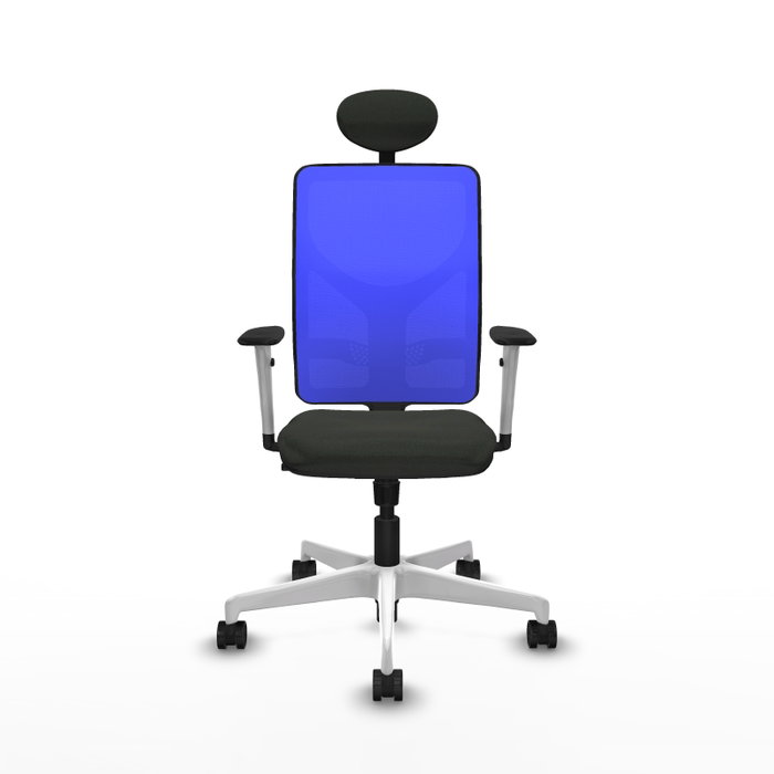 PIQUERAS Y CRESPO Silla de oficina Motilla con Mecanismo Sincro Azul y Negro