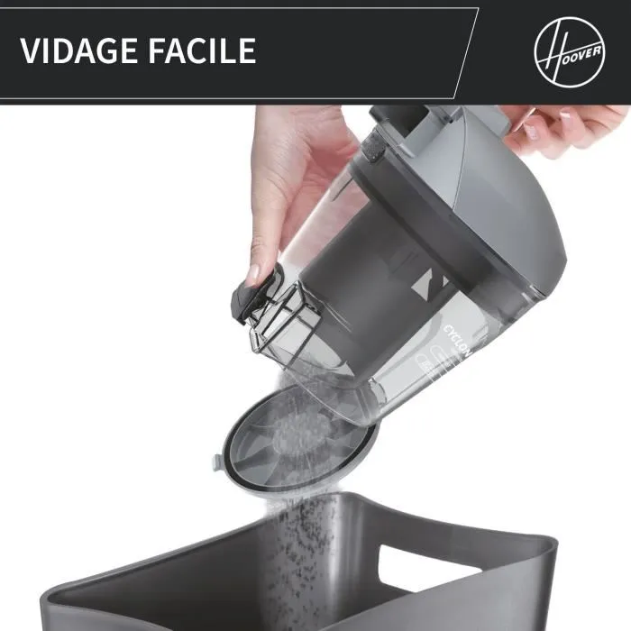 Hoover HP320PET 011 Aspiradora Trineo H-Power 300, 2 Litros, Filtro EPA Lavable para Alérgicos, 850W, Color Luxor Black