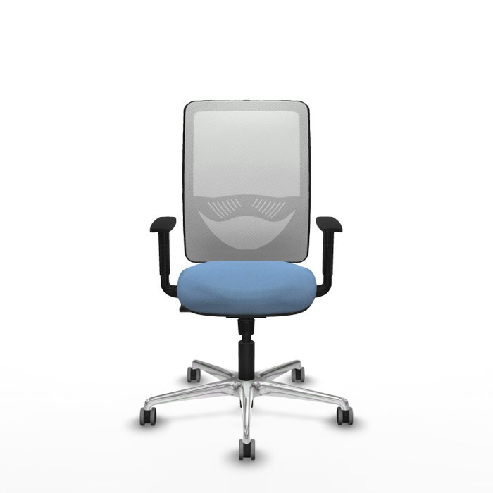 PIQUERAS Y CRESPO Silla de oficina Zulema con mecanismo Sincro, Azul cielo y Blanco PIQUERAS Y CRESPO Silla de oficina Zulema con mecanismo Sincro, Azul cielo y Blanco