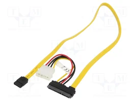 GOOBAY Adaptador SATA con enchufe tipo L de 0,5m