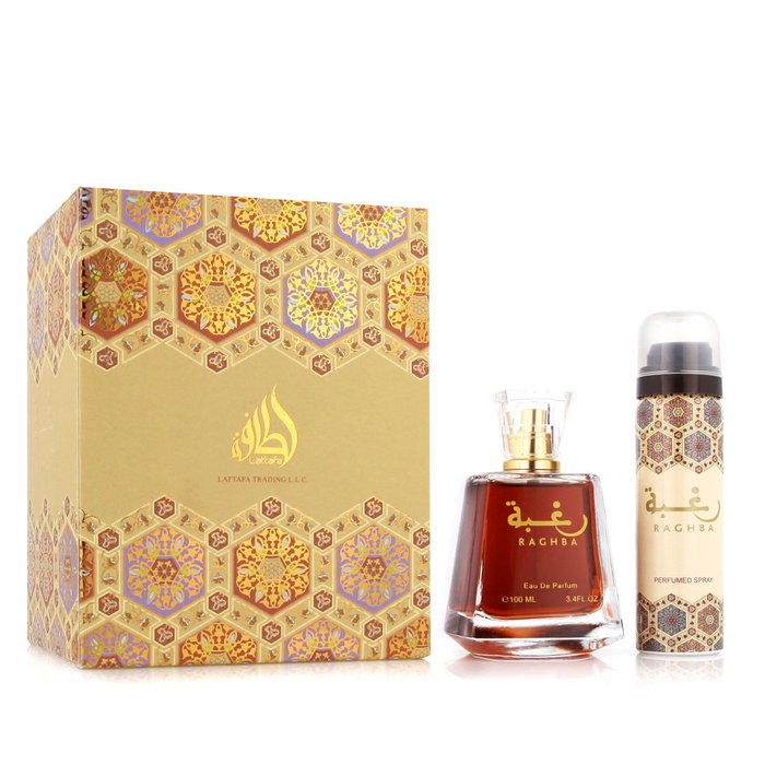 Lattafa Perfumes Raghba Gift Set 100ml EDP + 50ml Deodorant Spray