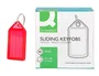 Q-connect Llavero Portaetiquetas Premium Rojo Caja de 40 Unidades