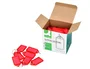Q-connect Llavero Portaetiquetas Premium Rojo Caja de 40 Unidades