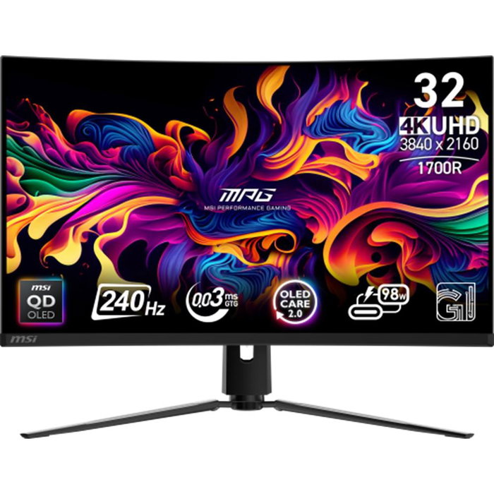 MSI MPG 321CURX QD-OLED Monitor Gaming 31,5 pulgadas 4K 240 Hz