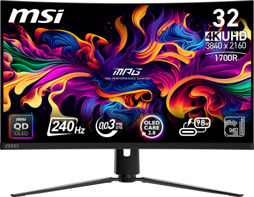 MSI 9S6-3DD64T-001 Pantalla Gaming QD-OLED 31.5" 4K UHD 3840 x 2160 Pixeles Negro