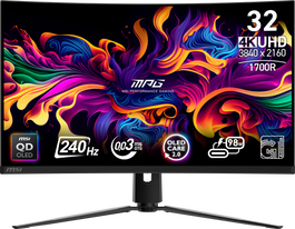 MSI MPG 321CURX QD-OLED Monitor Gaming 31,5 pulgadas 4K 240 Hz