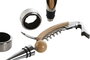 DKD Home Decor VINO SET 7 BAMBU INOX 6X6X22 NATURAL