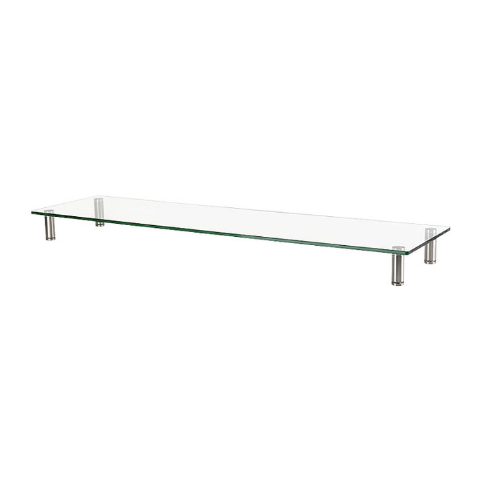 LogiLink Soporte de mesa para monitor de vidrio extra ancho