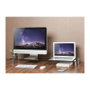 LogiLink Soporte de mesa para monitor de vidrio extra ancho