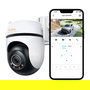 TP-Link Tapo C530WS(EU) Cámara Wi-Fi de Seguridad Exterior con Rotación Pan/Tilt, 2K