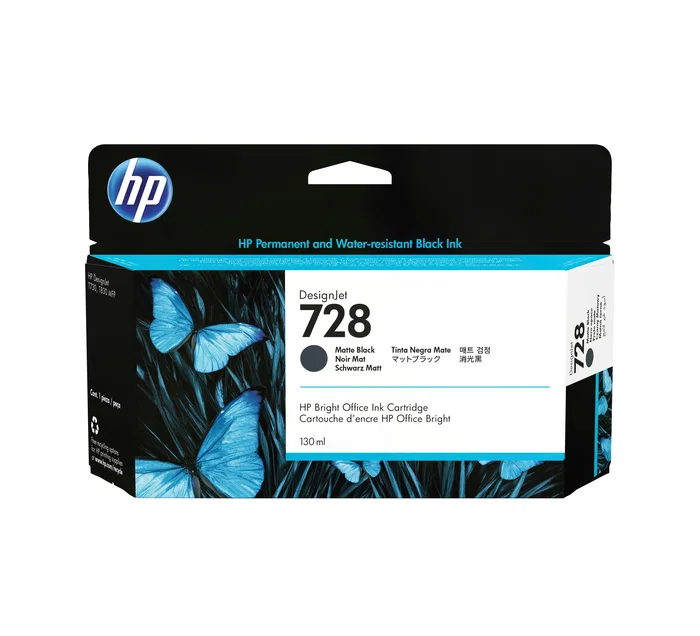 HP 728 Cartucho de tinta negro mate 130 ml