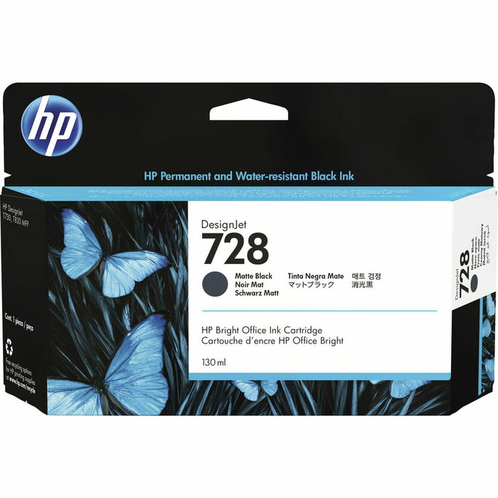 HP 728 Cartucho de tinta negro mate 130 ml