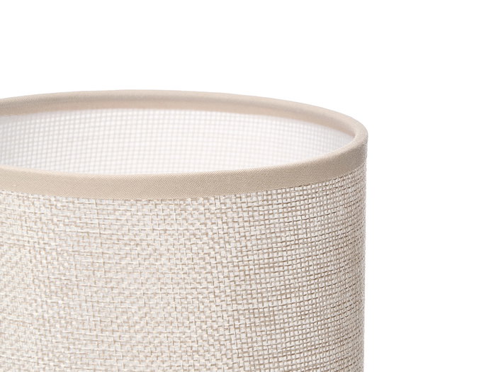 Giftdecor Lampara Sobremesa Rayas Blanca 13x27x13cm (Set de 12)