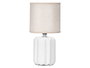 Giftdecor Lampara Sobremesa Rayas Blanca 13x27x13cm (Set de 12)