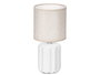 Giftdecor Lampara Sobremesa Rayas Blanca 13x27x13cm (Set de 12)