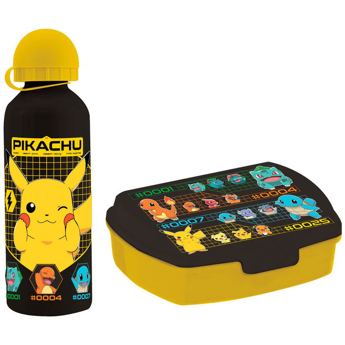 KIDS LICENSING Sandwichera y Cantimplora Pokemon 500ml Aluminio