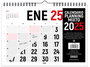 CALENDARIO 2025 PARED HORIZONTAL DOBLE CARA 42 x 30 CM INGRAF 332468