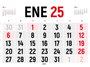 CALENDARIO 2025 PARED HORIZONTAL DOBLE CARA 42 x 30 CM INGRAF 332468