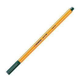 Stabilo Rotulador Point 88 Verde Pino 0,4 mm, Pack de 10 unidades