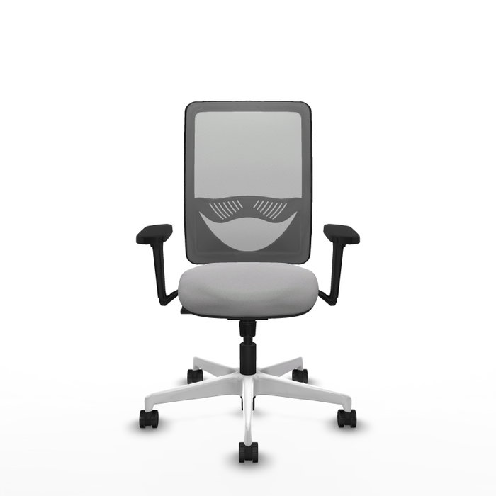 PIQUERAS Y CRESPO Silla de oficina Zulema con mecanismo Sincro, Brazos 3D y Malla Gris PIQUERAS Y CRESPO Silla de oficina Zulema con mecanismo Sincro, Brazos 3D y Malla Gris