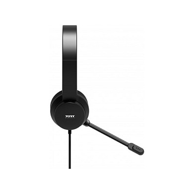 PORT Designs 901605 Auriculares USB con Micrófono Supraaural Diadema para Oficina 20-20000 Hz Negro