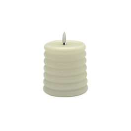 DKD Home Decor Vela Led Blanco 8.5 x 12 x 8.5 cm (4 Unidades)