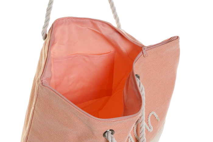 DKD Home Decor Bolso Beach en Verde Menta y Naranja, Surtido de 2 unidades