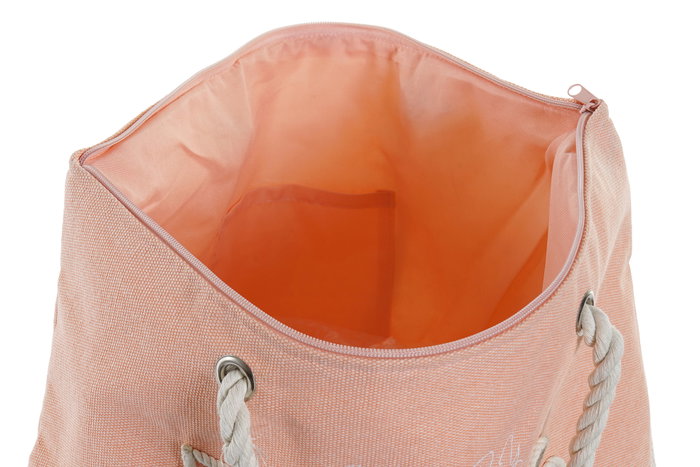 DKD Home Decor Bolso Beach en Verde Menta y Naranja, Surtido de 2 unidades
