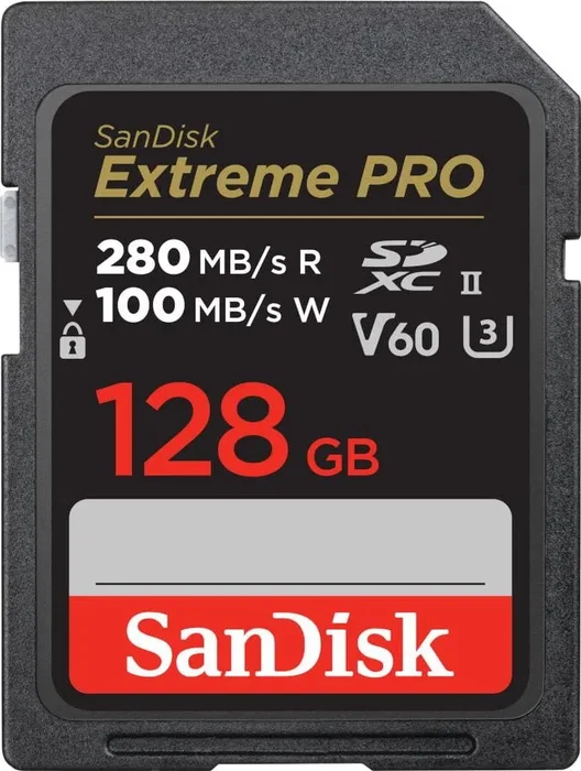 SanDisk Extreme PRO SDXC 128 GB UHS-II V60 SanDisk Extreme PRO SDXC 128 GB UHS-II V60